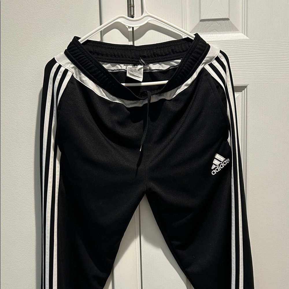 Adidas Kids Black and White Joggers Climacool